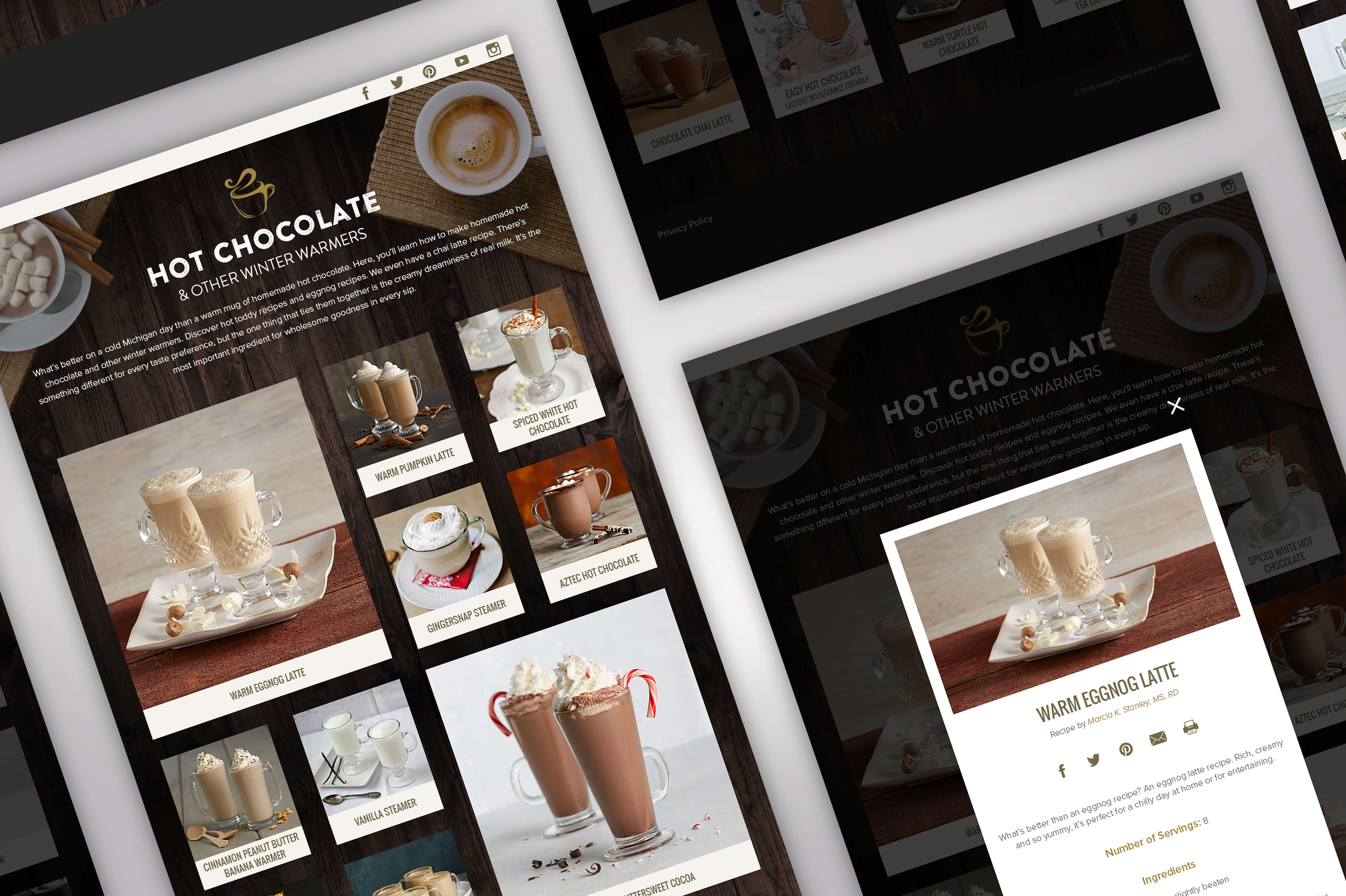 United Dairy Industry of Michigan Hot Chocolate & More Website